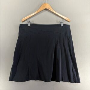 Patagonia Organic Cotton Pull On Skirt Black Size Large Stretch Hiking Outdoor